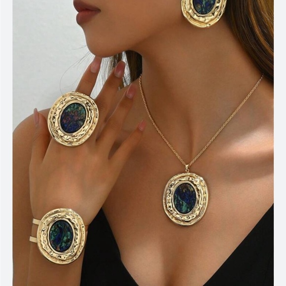 Round Statement Earrings - Picture 5 of 13